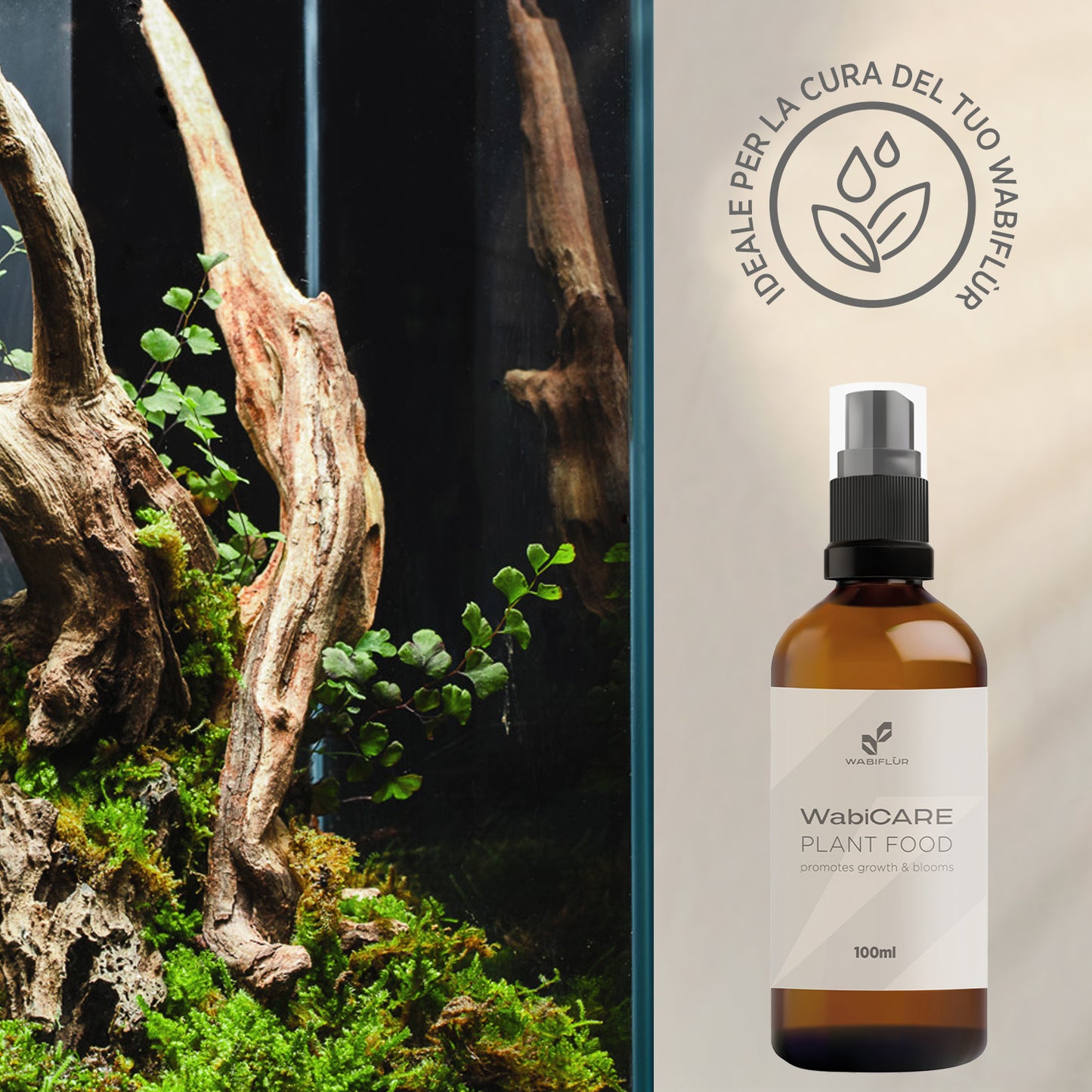 Integratore naturale per piante e muschi - bottiglia 100 ml