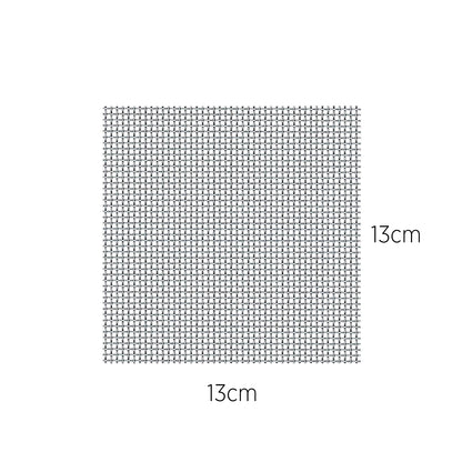 Retina in acciaio 13x13 + bustina carbone zeolite